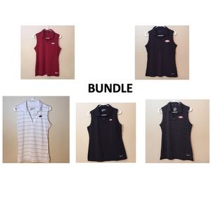 bundle: 5 Sleeveless Nike Polos ARKANSAS like new